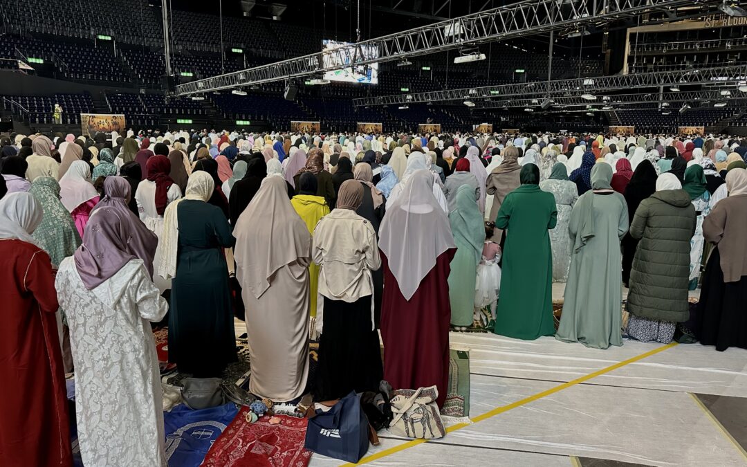 Historic Eid al-Fitr Prayer at Hallenstadion Zurich for Muslims